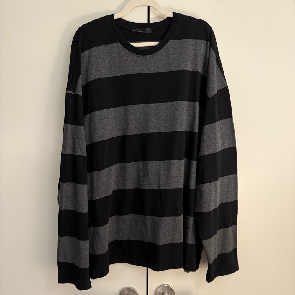 Oversized striped top